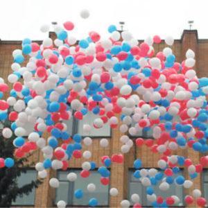 Гелиевый шарик с обработкой, пастель 30см